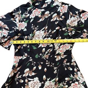 Vera & Lucy Women's Multicolor Floral Print Fit and Flare Dress Size Large